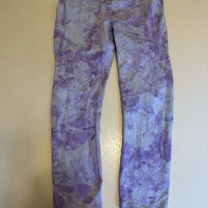 Outdoor Voices Purple Tie-Dye Leggings